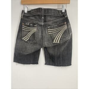 7 For All Mankind Dojo Shorts Women’s Size 26 Cutoff Distress Y2K 1126